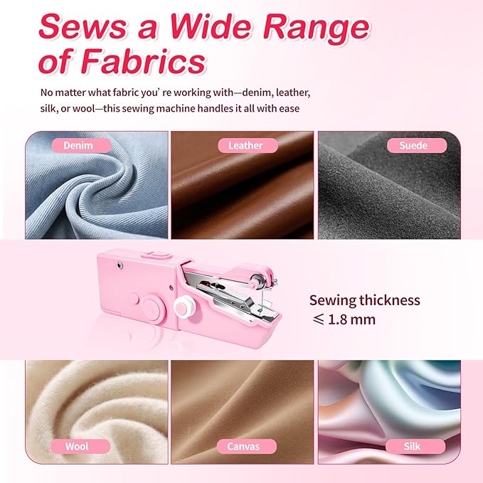 Handy Stitch Portable Sewing Machine – Mini Handheld Stitching Tool for Quick Repairs