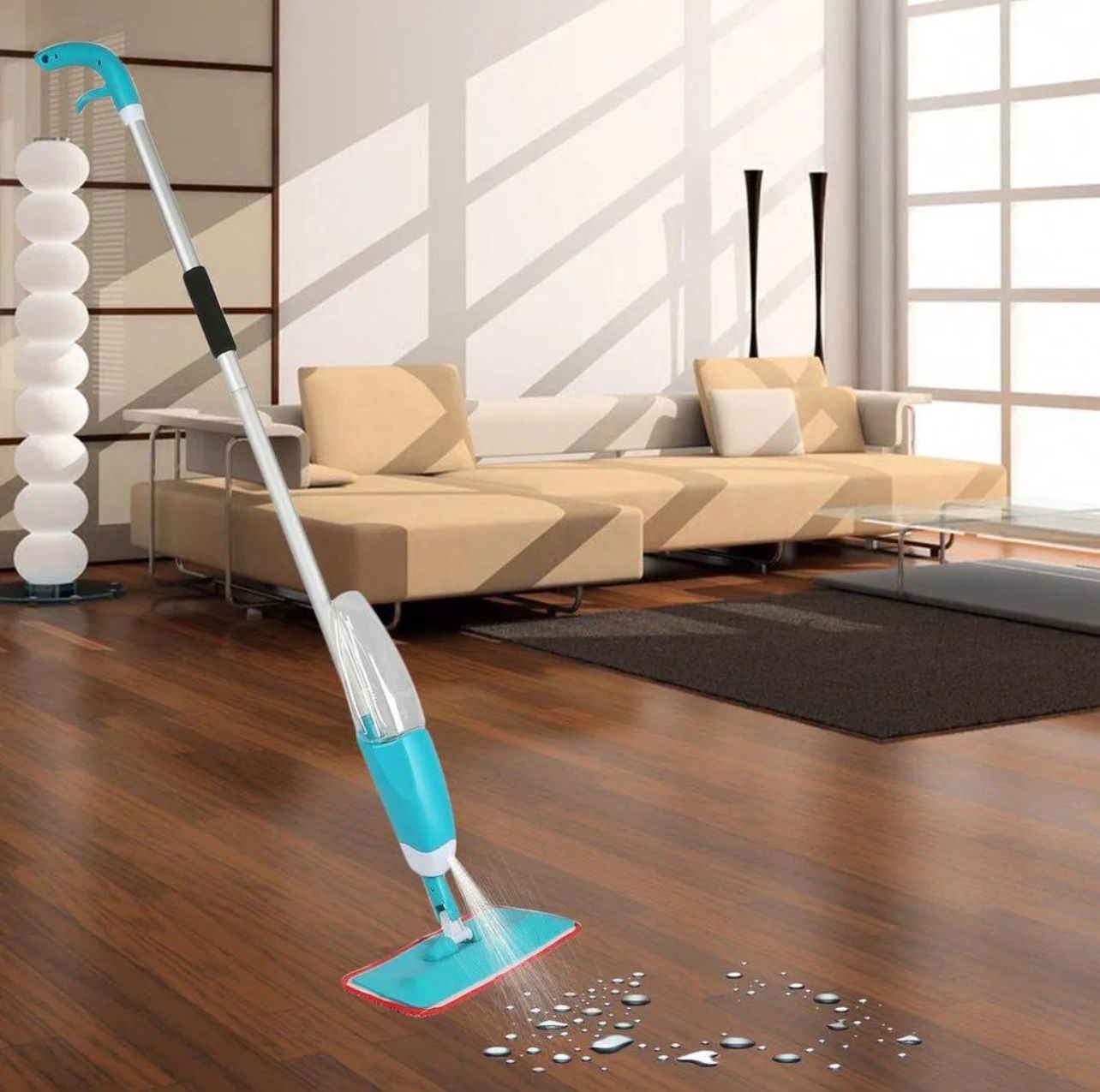 Healthy Spray Mop – Refillable Floor Cleaning Mop with Spray for Home & Kitchen