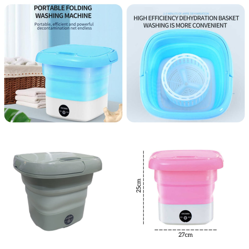 Mini Washing Machine – Portable Small Electric Washer for Clothes, Travel & Home Use | Compact Laundry Machine | Mubs Store