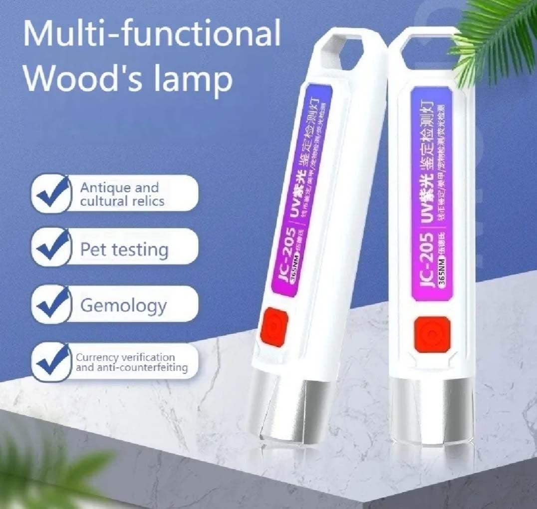 UV Purple Light 365nm Inspection Torch – Money, Jewelry & Stain Detection