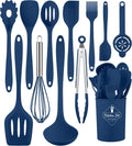 Silicone Utensils 12pcs Set – Heat Resistant Non-Stick Kitchen Cooking Tools Set