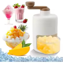 Ice Crusher Machine – Manual Ice Shaver for Juices, Slush & Cold Drinks