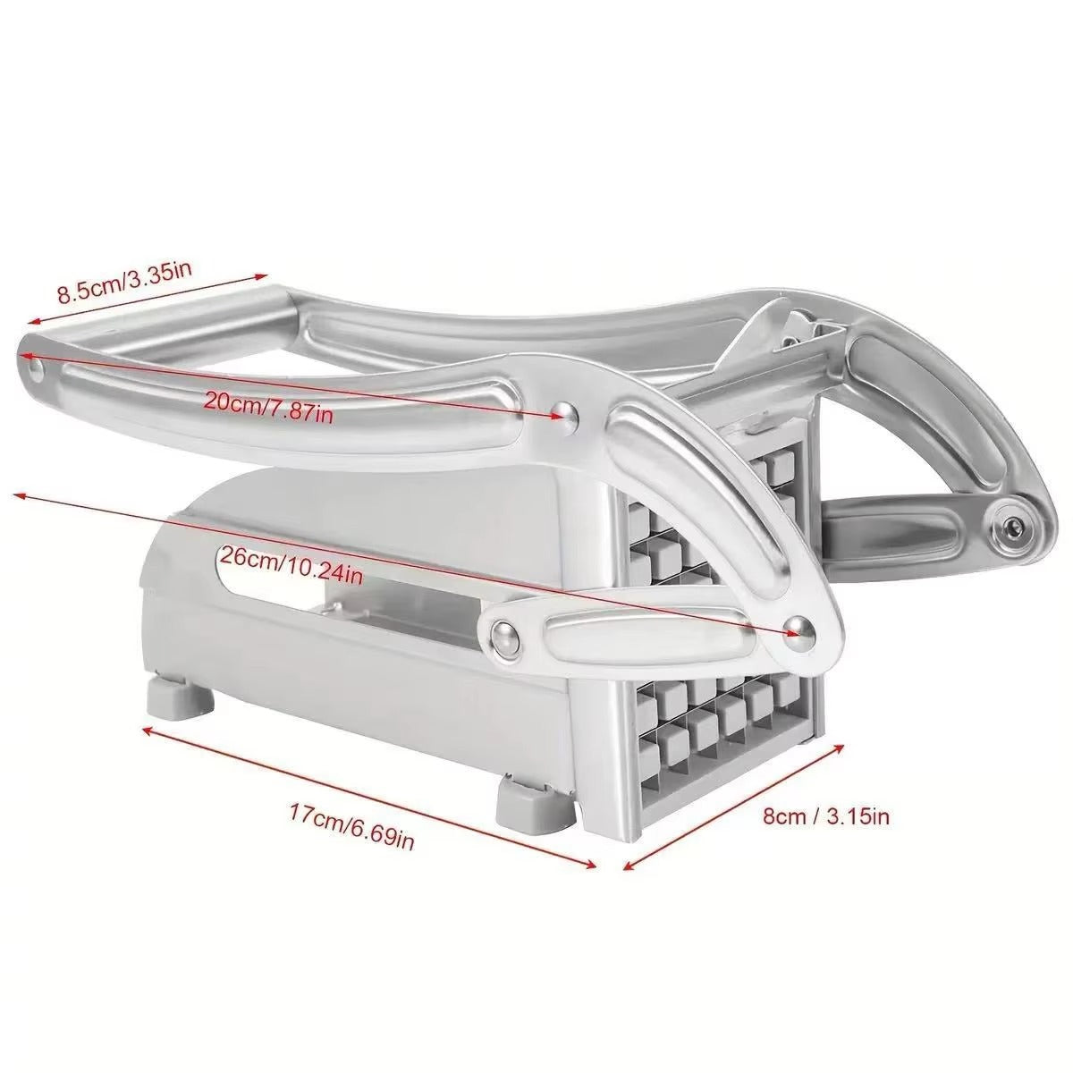 Stainless Steel Potato Chipper – Heavy Duty French Fries Cutter & Vegetable Slicer for Kitchen | Mubs Store