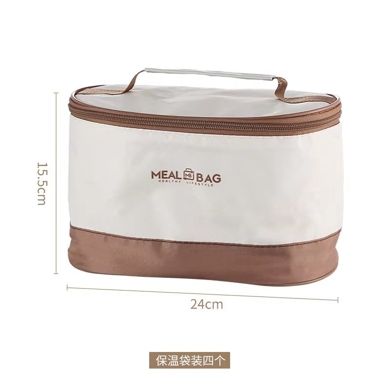 4PCS Insulated Lunch Box with Thermal Bag – Portable Food Storage Container Set for Office, School & Travel | Mubs Store
