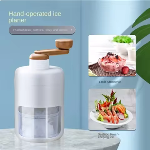 Ice Crusher Machine – Manual Ice Shaver for Juices, Slush & Cold Drinks