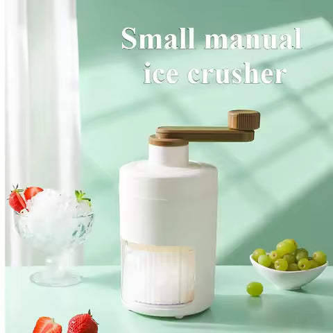 Ice Crusher Machine – Manual Ice Shaver for Juices, Slush & Cold Drinks