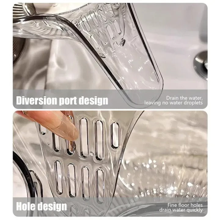 Plastic Fruit & Vegetable Drain Basket – Multi-Purpose Washing Strainer Bowl for Kitchen