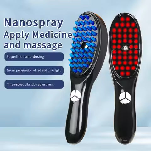 Humidifier Hair Comb – Electric Hair Straightener & Anti-Frizz Steam Brush