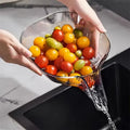 Plastic Fruit & Vegetable Drain Basket – Multi-Purpose Washing Strainer Bowl for Kitchen